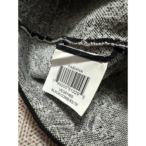 BCBGMaxazria black and white bodycon dress size XS - Picture 5 of 7